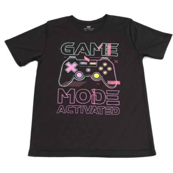 Tek Gear Women Active Top Size XL Black Game Mode T-Shirt DryTek Short Sleeve - Picture 2 of 9